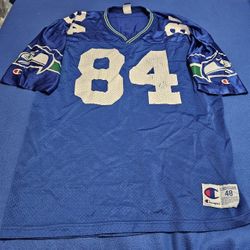 Used Vintage Seattle Seahawks Joey Galloway Champion Jersey, Size 48 (XL)