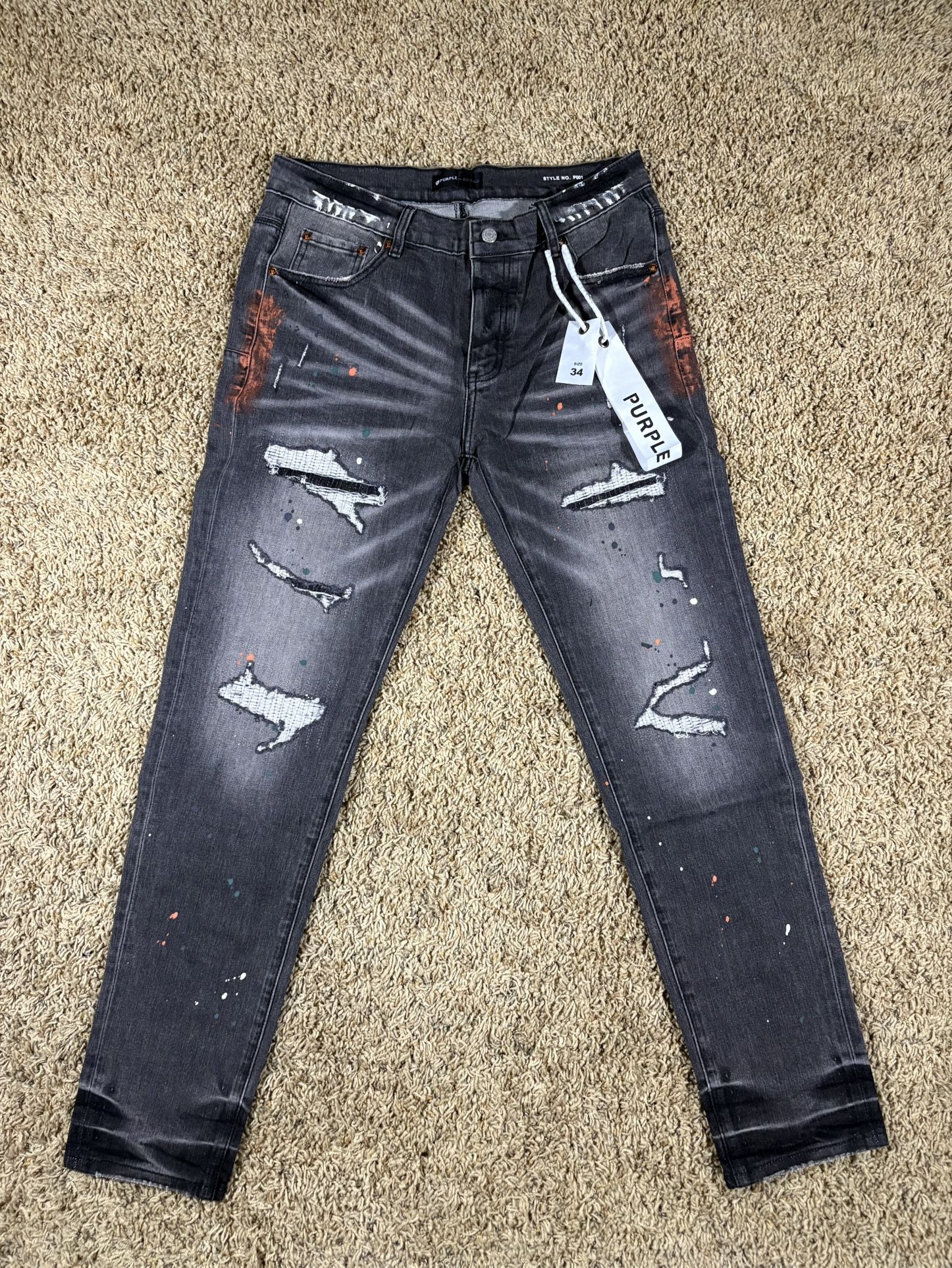 PURLE BRAND Distressed Jeans