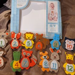 Pearhead First Year Milestone Felt Belly Stickers
