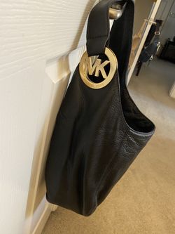 Micheal Kors handbag black leather hobo