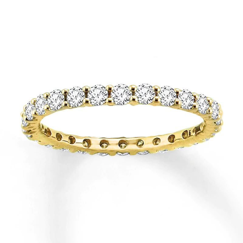 Eternity  Full  Diamond  10k Gold Ring 
