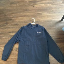 Champion Navy Blue Windbreaker 
