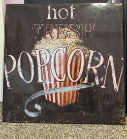 Pier 1 Imports Hot Fresh Popcorn Wall Art