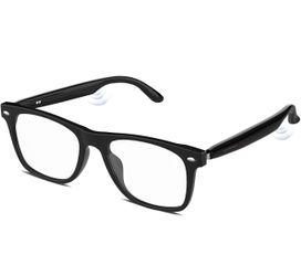 Bluetooth Audio Smart Glasses for Women Men,Blue Light Blocking Bluetooth Glasses with Open Ear Speaker,Voice Control, Hands-Free Calls & Built-in Mic