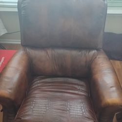 Faux Leather Dark Brown Lazy-Boy Recliner