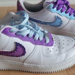 Nike Air Force 1 Low '07 Blue Purple DD8959-100 Women’s Size 8 Athleisure