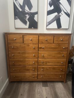 2-Piece SOLID WOOD Bedroom Set - Mako Furniture Alder Dresser & Nightstand