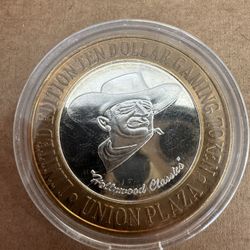 .999 Silver - Union Plaza $10 Casino Token 