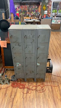Vintage metal lockers