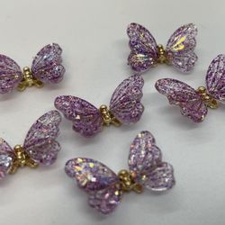 New 3D Purple Butterflies 