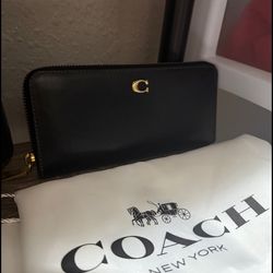 Black coach wallet