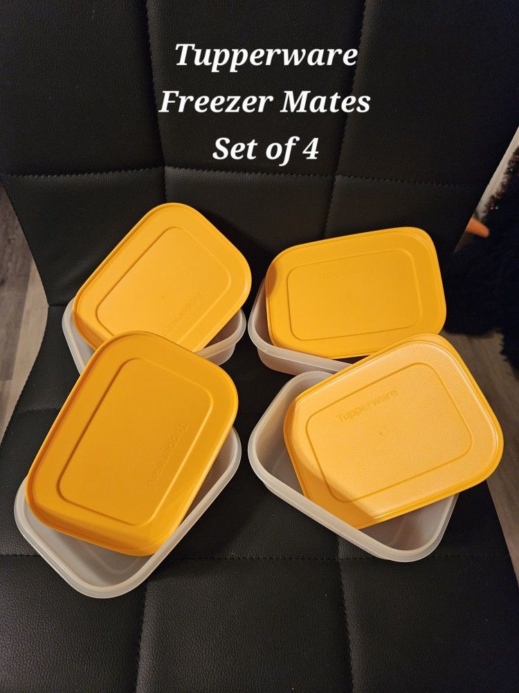 Tupperware Freezer Mates Plus Set Of 4 Small 