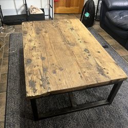 Rustic Wood Coffee Table - Pottery Barn