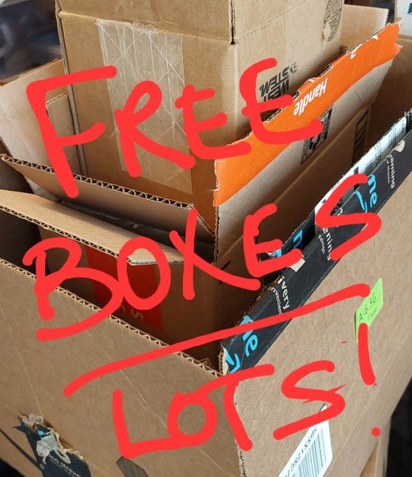 FREE Boxes Cardboard Shipping Moving Assorted Sizes