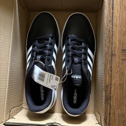 Brand New Size 13 adidas Breaknet 2.0 White Logo On Black Men's Sneaker