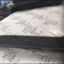 New Brand Set Mattress And Box Spring Deluxe Brand Queen Size
