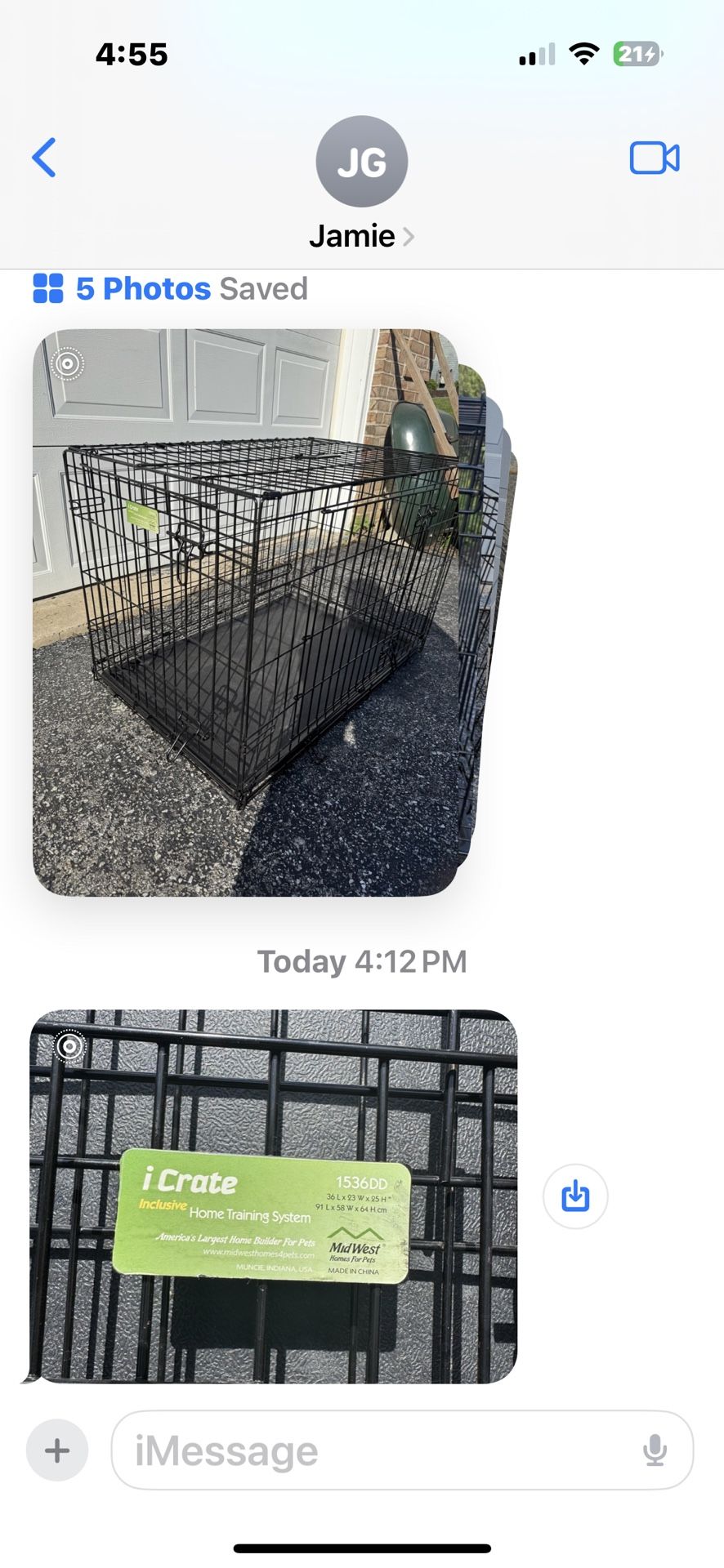 Midwest Folding Double Door Dog Crate