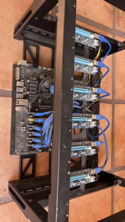 Mining Rig 6 Gpus Used Working