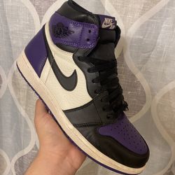 Air Jordan 1 “Court Purple” Size 10
