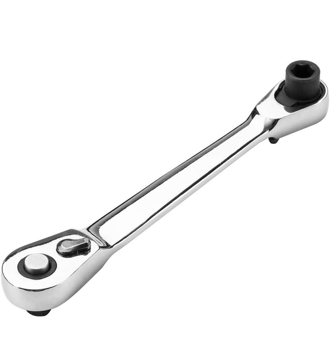 Mini Ratchet Wrench 1/4 Inch Drive Socket and Screwdriver Bit Driver Quick Release Ratchet Wrench Dual-use Spanner Multifunctional Hand Tools