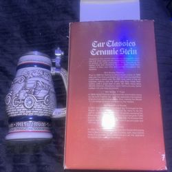 1979 Avon Vintage Car Classic Ceramic Drinking Or Collector Stein.