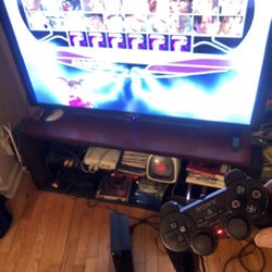 PlayStation 2 Ps2 Fat W/ King Of Fighters 99 Dream Match + Tekken