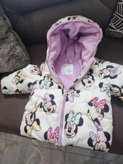 Disney Minnie Mouse Baby Puffer Jacket 18M