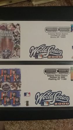 New York Yankees vs Mets World Series 2000 Derek Jeter Mike Piazza