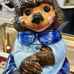 Ceramic Teddy bear cookie jar