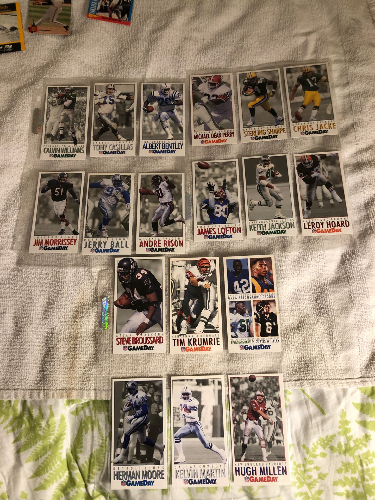 Large football cards