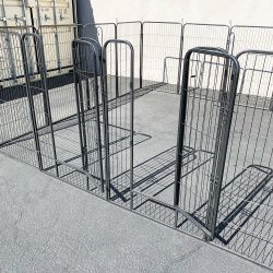 New In Box $270 Large 10x10ft Heavy Duty 48” Tall, 16-Panels Dog Playpen Pet Exercise Fence Crate Kennel
