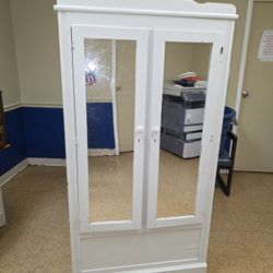 Loris Wood Products White Wardrobe Cabinet 