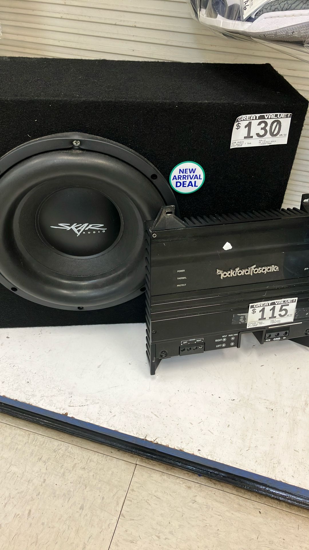 Sub And Amp Combo