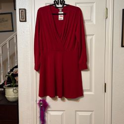 New H&M Red Dress Size Lg Only $3