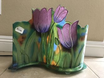 Tulips Decorative Glass Lamp