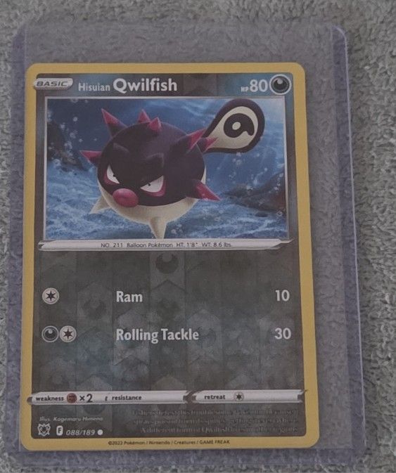 Hisuian Qwilfish (88) 088/189 - SWSH10: Astral Radiance Reverse Holo