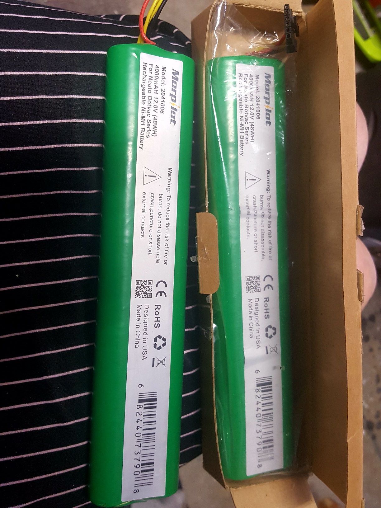 Vacuum Rechargable Batteries