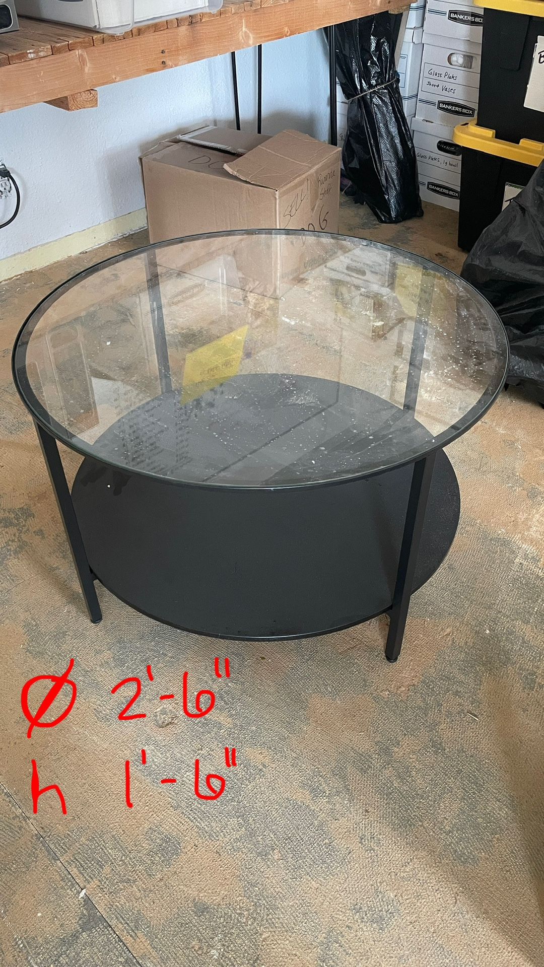 Round Glass Coffee Table