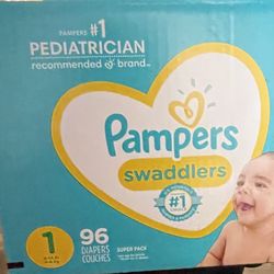 Box Of 96 Diapers 