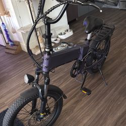 purple electric Bike Fast Speed 