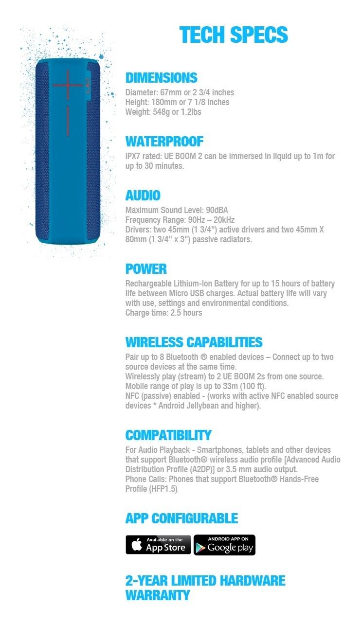 Ultimate Ears Bluetooth Speaker 