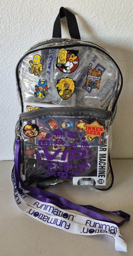 Phoenix Comicon / Fan Fusion Collector Lot β Pins, Funko Pops, VIP Backpack & Staff Items