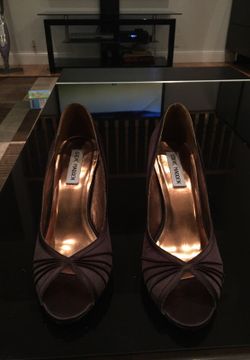 brown open toe steve madden 7 1/2 size