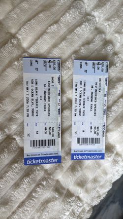 2 Tickets Dr. Anthony Fauci - Orchestra Row 18