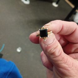 Diana Victorian style black onyx ring