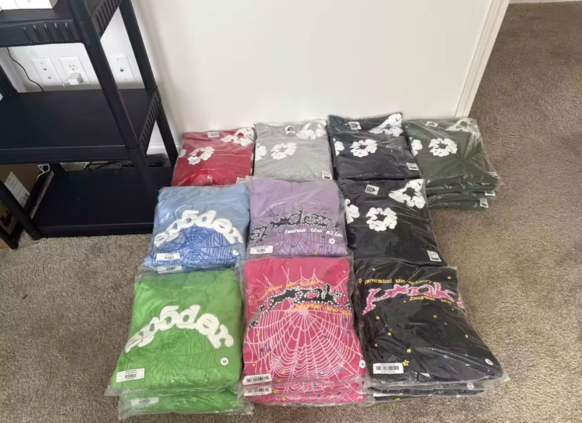 spider and demin tears hoodies