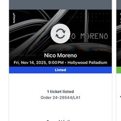 Nico Moreno Ticket
