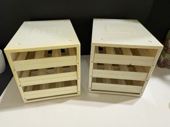 Lot of 2 YouCopia SpiceStack Spice Rack Organizer Cabinet Drawers Off White