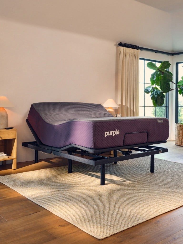 Queen Size Purple Adjustable Base