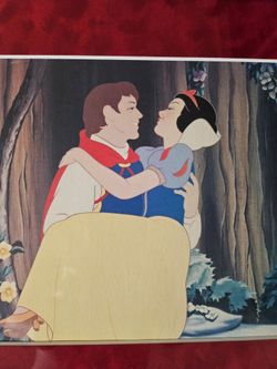 Disney Snow White 2001 Lithograph Set of 4 - Beautifully Framed with Glass